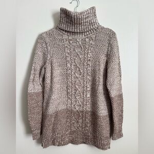 Banana Republic Brown Marled Turtleneck Sweater